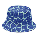 Blue Giraffe Print Bucket Hat
