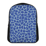 Blue Giraffe Print Casual Backpack