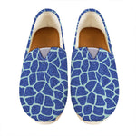 Blue Giraffe Print Casual Shoes