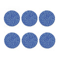 Blue Giraffe Print Coaster Set