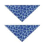 Blue Giraffe Print Dog Bandana
