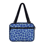 Blue Giraffe Print Double Strap Bible Bag