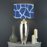 Blue Giraffe Print Drum Lamp Shade