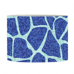 Blue Giraffe Print Drum Lamp Shade