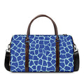 Blue Giraffe Print Duffel Bag