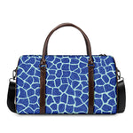 Blue Giraffe Print Duffle Bag