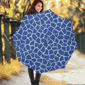 Blue Giraffe Print Foldable Umbrella