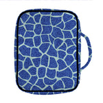Blue Giraffe Print Front Pocket Bible Bag