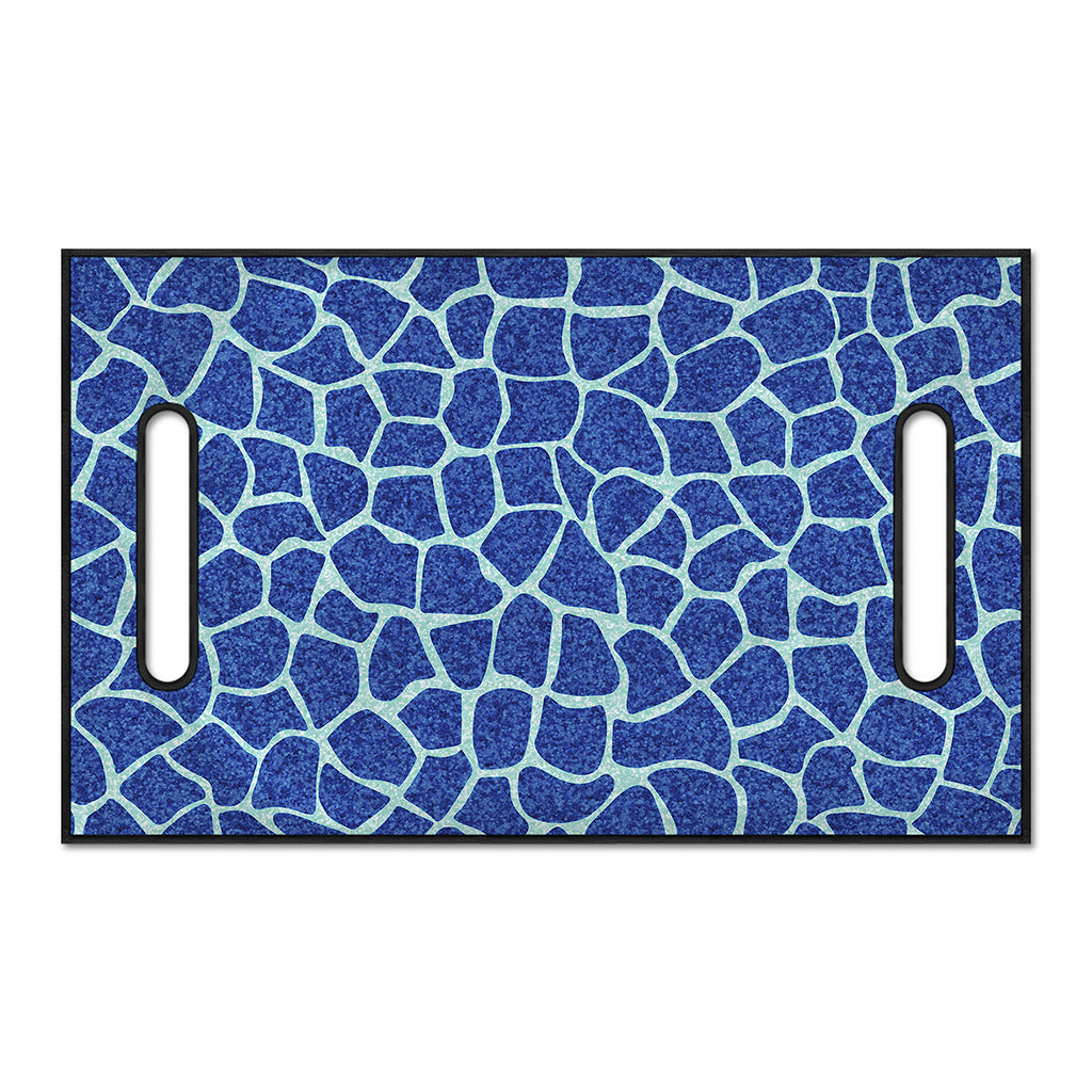 Blue Giraffe Print Golf Cart Seat Cover