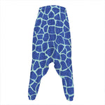 Blue Giraffe Print Hammer Pants