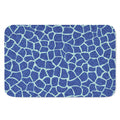 Blue Giraffe Print Indoor Door Mat