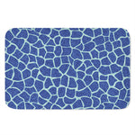 Blue Giraffe Print Indoor Door Mat
