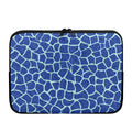 Blue Giraffe Print Laptop Sleeve