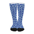 Blue Giraffe Print Long Socks