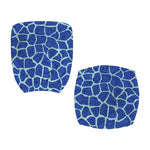 Blue Giraffe Print Office Chair Cover