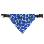 Blue Giraffe Print Over The Collar Dog Bandana