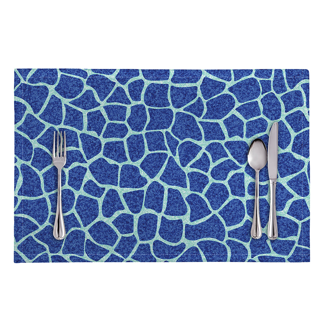 Blue Giraffe Print Placemat