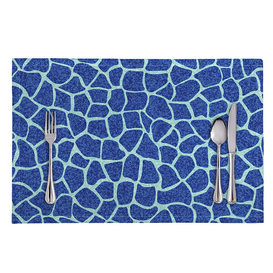 Blue Giraffe Print Placemat