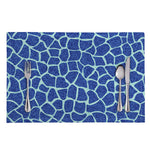 Blue Giraffe Print Placemat