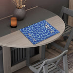 Blue Giraffe Print Placemat