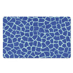 Blue Giraffe Print Polyester Doormat