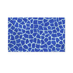 Blue Giraffe Print Polyester Flag