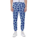 Blue Giraffe Print Scuba Joggers