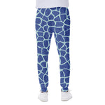 Blue Giraffe Print Scuba Joggers