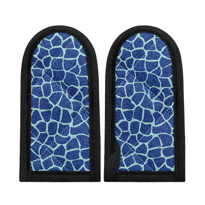 Blue Giraffe Print Skillet Handle Cover