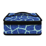 Blue Giraffe Print Small Lunch Bag