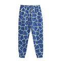 Blue Giraffe Print Sweatpants