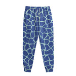 Blue Giraffe Print Sweatpants