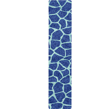 Blue Giraffe Print Table Runner