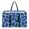 Blue Giraffe Print Utility Tote Bag