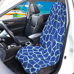 Blue Giraffe Print Waterproof Car Seat Cover