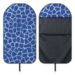 Blue Giraffe Print Waterproof Car Seat Cover