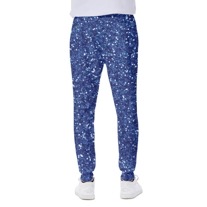Blue Glitter Artwork Print (NOT Real Glitter) Scuba Joggers