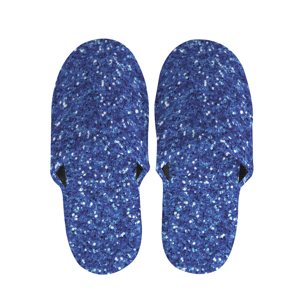 Blue Glitter Artwork Print (NOT Real Glitter) Slippers