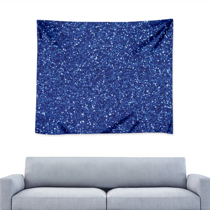 Blue Glitter Artwork Print (NOT Real Glitter) Tapestry