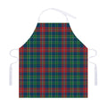 Blue Green And Red Scottish Plaid Print Adjustable Apron