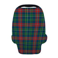Blue Green And Red Scottish Plaid Print Baby Seat Cover