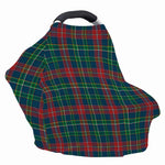 Blue Green And Red Scottish Plaid Print Baby Seat Cover