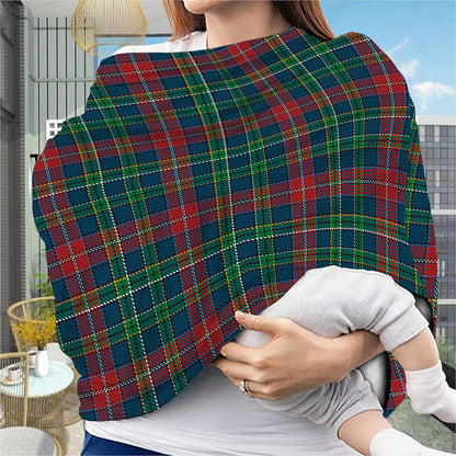 Blue Green And Red Scottish Plaid Print Baby Seat Cover