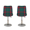 Blue Green And Red Scottish Plaid Print Bar Stool Covers