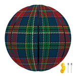 Blue Green And Red Scottish Plaid Print Basketball