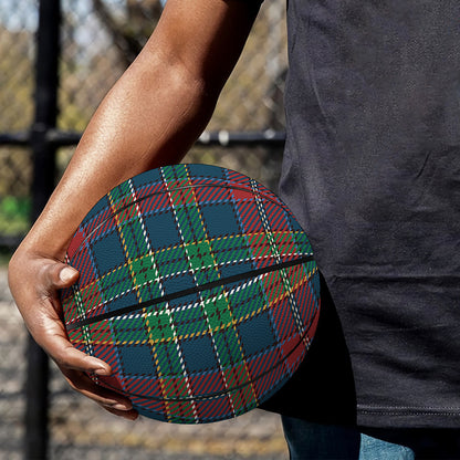 Blue Green And Red Scottish Plaid Print Basketball