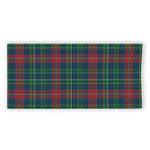 Blue Green And Red Scottish Plaid Print Beach Towel