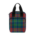 Blue Green And Red Scottish Plaid Print Bible Tote Bag