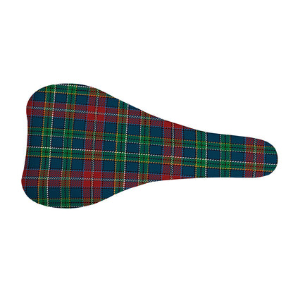 Blue Green And Red Scottish Plaid Print Bicycle Seat Cover