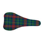 Blue Green And Red Scottish Plaid Print Bicycle Seat Cover